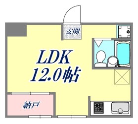 鶯橋マンションの物件間取画像